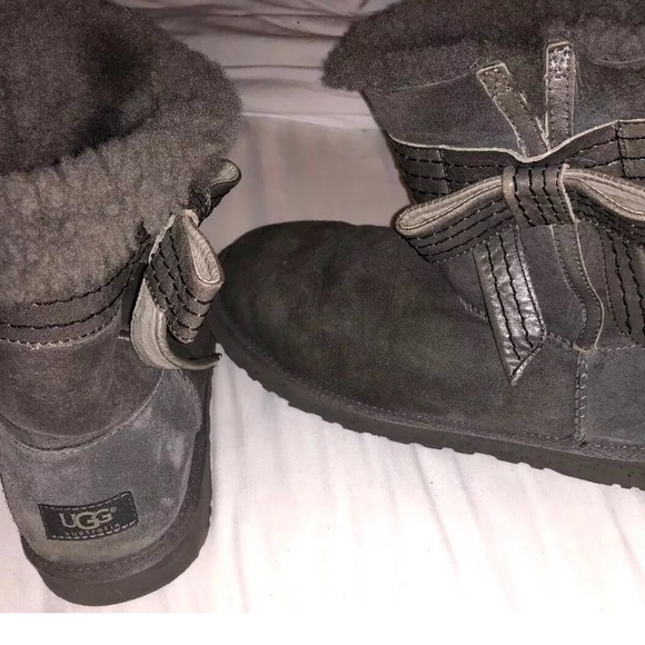 Ugg Josette Style Bow Boots Size 10 - Picture 3 of 5